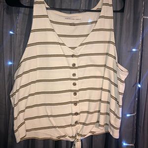 american eagle striped tank top